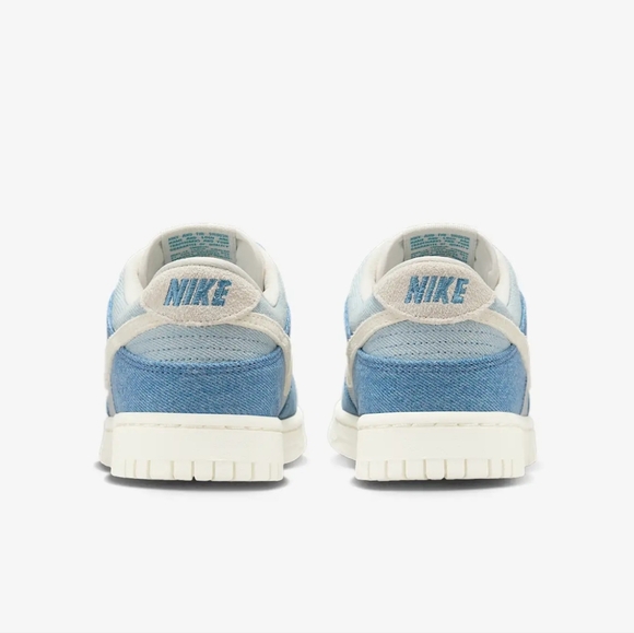 Bling Nike Dunk Low Denim Women's Sneakers Shoes Customized With Crystals Blue - Picture 6 of 6